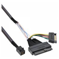 InLine U.2 Anschlusskabel, SSD mit U.2 (SFF-8639) an SFF-8643 + Strom, 0,5m