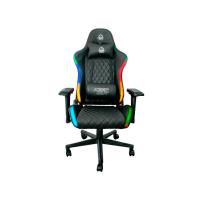 KeepOut XSPRO-RGB Videospiel-Stuhl Gaming-Sessel Gepolsterter Sitz Schwarz