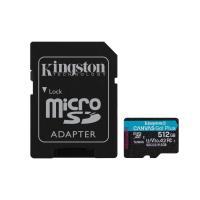 Kingston Technology Canvas Go! Plus 512GB microSDXC Canvas Go Plus 170R A2 U3 V30 Speicherkarte + Adapter