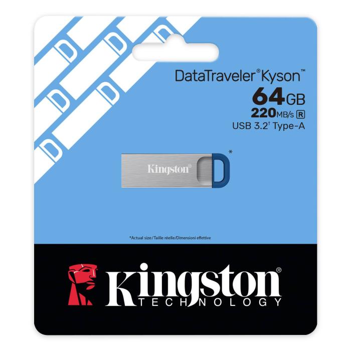 Kingston Technology DataTraveler 64GB ® Kyson 220 MB/s Metall USB 3.2 Gen 1 — Bild 11 von 12