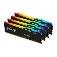 Kingston Technology FURY Beast 128 GB 5200 MT/s DDR5 CL40 DIMM (4er-Kit) RGB XMP