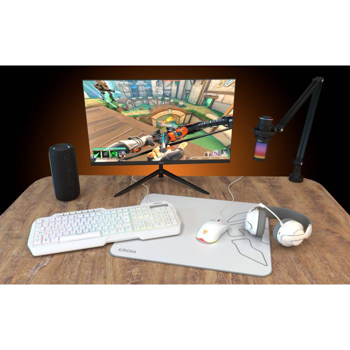 Krom Phase Kopfhörer Verkabelt & Kabellos Kopfband Gaming USB Typ-C Bluetooth Weiß — Bild 9 von 30
