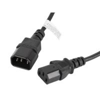 Lanberg CA-C13E-10CC-0018-BK Stromkabel Schwarz 1,8 m C13-Koppler C14-Koppler