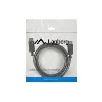 Lanberg CA-DPDP-10CC-0030-BK DisplayPort-Kabel 3 m Schwarz