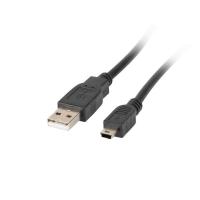 Lanberg CA-USBK-10CC-0003-BK USB Kabel USB 2.0 0,3 m Mini-USB A USB A Schwarz