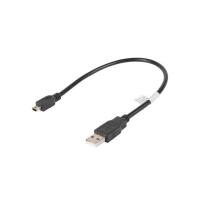 Lanberg CA-USBK-10CC-0003-BK USB Kabel USB 2.0 0,3 m Mini-USB A USB A Schwarz, bild 2 von 4 ansehen