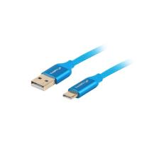Lanberg CA-USBO-22CU-0010-BL USB Kabel USB 2.0 1 m USB C USB A Blau