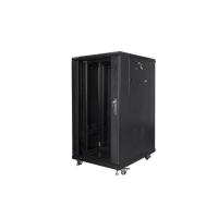 Lanberg FF01-6822-12B Rack 22U Freistehendes Gestell Schwarz