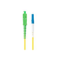 Lanberg FO-LUSA-SS11-0050-YE InfiniBand/Glasfaserkabel 5 m LC SC Gelb