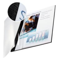 Leitz impressBIND Präsentations-Mappe Karton, Polyethylenterephthalat Schwarz, Transparent