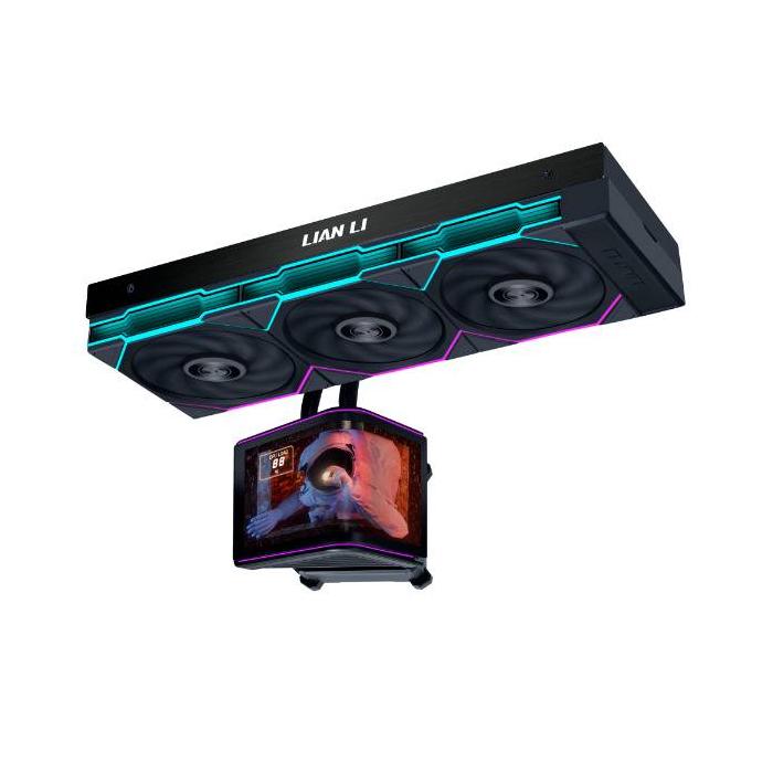 Lian Li HydroShift II OLED Curved 360P28 Prozessor All-in-One-Flüssigkeitskühler 12 cm Schwarz 1 Stück(e) — Bild 5 von 8