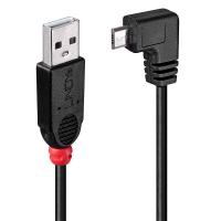 Lindy 31977 USB Kabel USB 2.0 2 m USB A Micro-USB B Schwarz