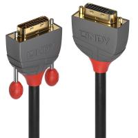 Lindy 36230 DVI-Kabel 0,5 m DVI-D DVI-I Schwarz