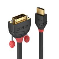 Lindy 36272 Videokabel-Adapter 2 m HDMI Typ A (Standard) DVI-D Schwarz