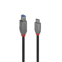 Lindy 36665 USB Kabel USB 3.2 Gen 1 (3.1 Gen 1) 0,5 m USB C USB B Schwarz