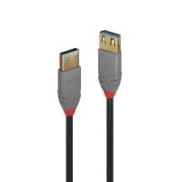 Lindy 36763 USB Kabel USB 3.2 Gen 1 (3.1 Gen 1) 3 m USB A Schwarz