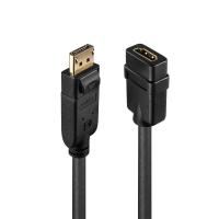Lindy 41005 Videokabel-Adapter 0,15 m DisplayPort HDMI Schwarz