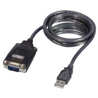 Lindy 42686 Serien-Kabel Schwarz 1,1 m USB Typ-A DB-9