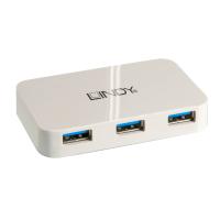 Lindy 43143 Schnittstellen-Hub USB 3.2 Gen 1 (3.1 Gen 1) Type-A 5000 Mbit/s Weiß