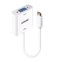 Lindy 43355 Videokabel-Adapter USB Typ-C VGA (D-Sub) Weiß