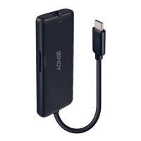 Lindy 43358 laptop-dockingstation & portreplikator Kabelgebunden USB 3.2 Gen 1 (3.1 Gen 1) Type-C Schwarz
