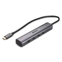 Lindy 43384 Schnittstellen-Hub USB Typ-C 10000 Mbit/s Grau