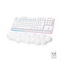 Logitech G 920-010685 Tastatur Gaming RF Wireless + Bluetooth QWERTY Spanisch Weiß