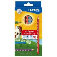 Lyra Farbstifte Groove Jumbo lackiert 10er Kartonetui