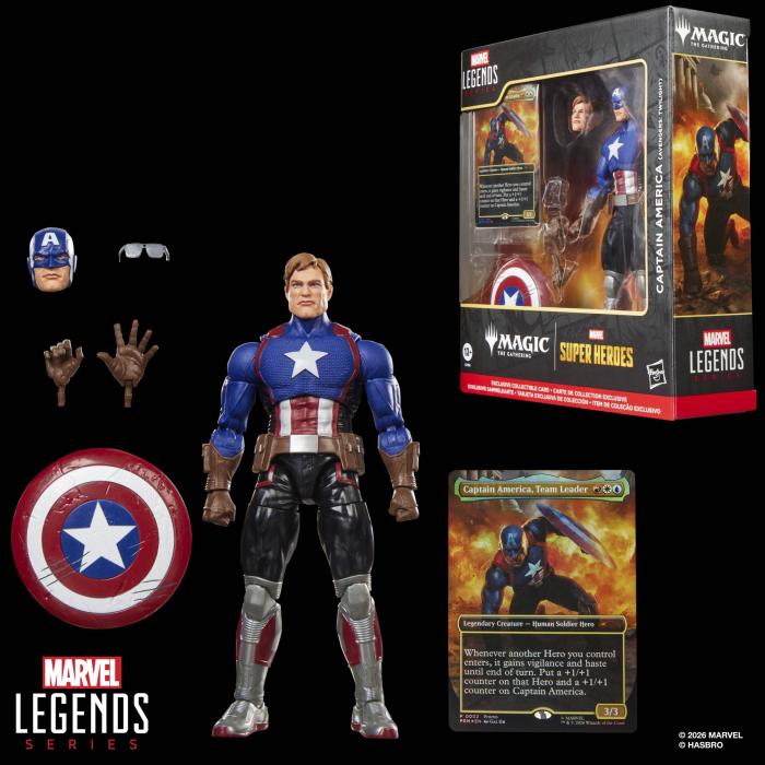 Marvel Legends Series Super Heroes Magic The Gathering Captain America (Avengers Twilight) — Bild 6 von 16