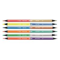 Milan 7123306 Buntstift Beige, Blau, Braun, Grau, Metallicblau, Orange, Pfirsich, Violett, Rot, Silber, Türkis, Gelb 6 Stück(e)