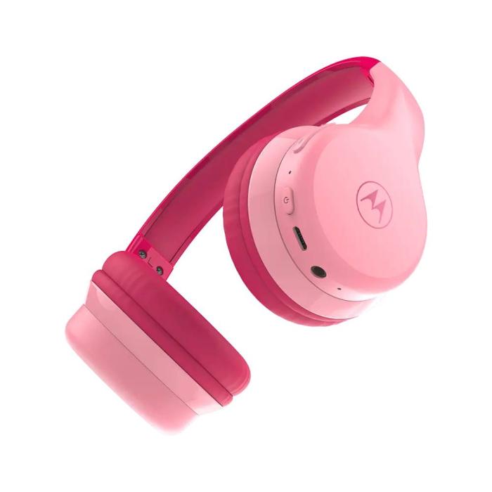 Motorola MOTO JR300 Kopfhörer Verkabelt & Kabellos Kopfband Anrufe/Musik Bluetooth Hellrosa — Bild 6 von 6