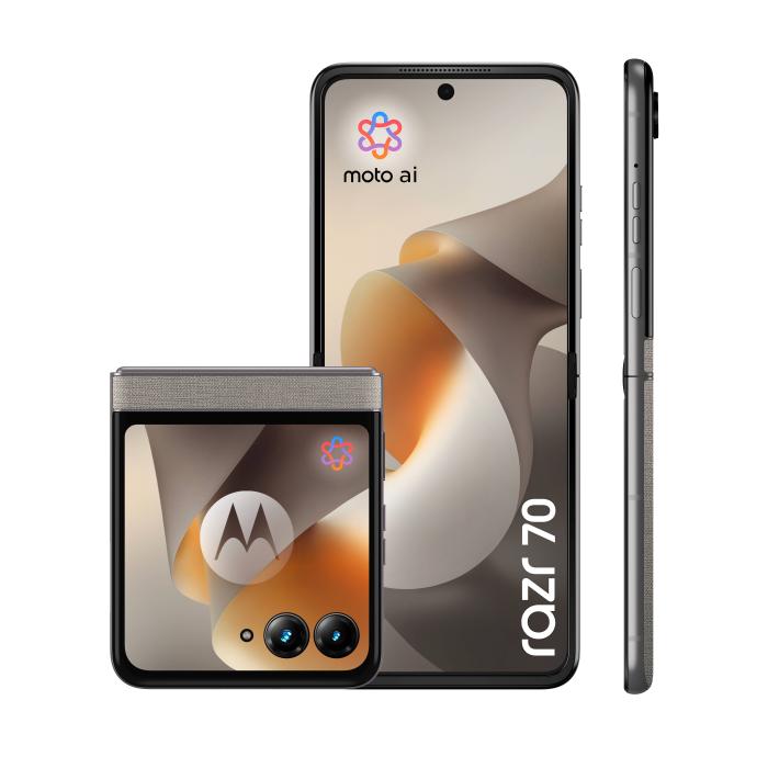 Motorola razr 70 17,5 cm (6.9'') Dual-SIM Android 16.0 5G USB Typ-C 8 GB 256 GB 4800 mAh Steinfarbe — Bild 3 von 42