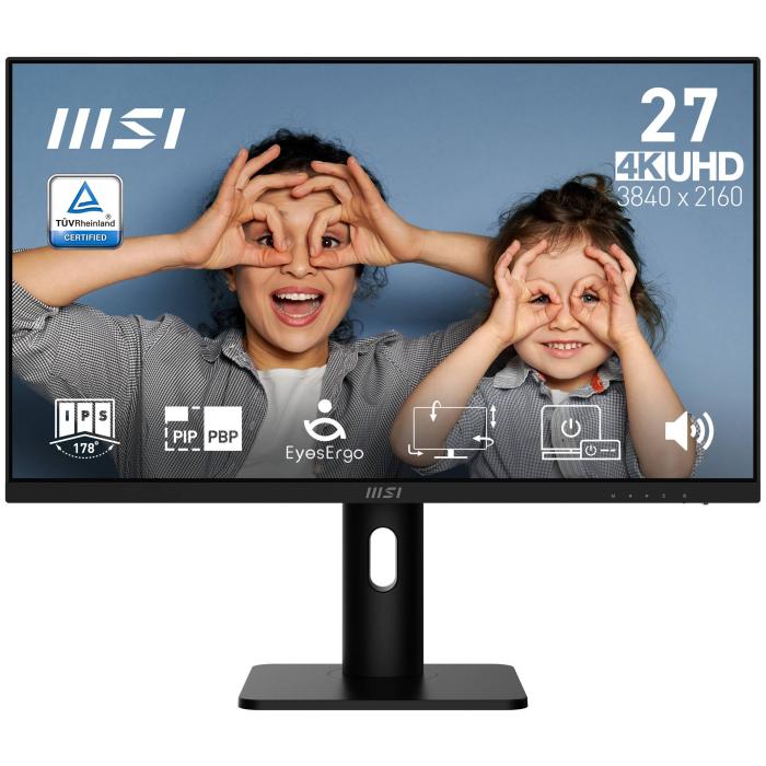 MSI PRO MP273UP E6 Computerbildschirm 68,6 cm (27'') 3840 x 2160 Pixel 4K Ultra HD Schwarz