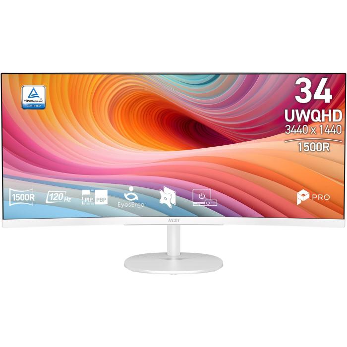 MSI Pro MP341CQW E12 Computerbildschirm 86,4 cm (34'') 3440 x 1440 Pixel UltraWide Quad HD Weiß — Bild 17 von 28
