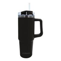 Muitomas TRAVELMUG900BK Reisebecher 900 ml Schwarz Edelstahl