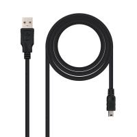Nanocable 10.01.0400 USB Kabel USB 2.0 0,5 m USB A Mini-USB B Schwarz
