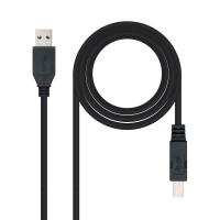 Nanocable 10.01.0802-BK USB Kabel USB 3.2 Gen 1 (3.1 Gen 1) 2 m USB A USB B Schwarz