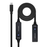 Nanocable 10.01.1312 USB Kabel USB 3.2 Gen 1 (3.1 Gen 1) 10 m USB C Schwarz