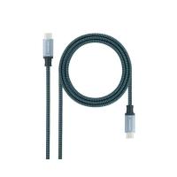 Nanocable 10.01.4100-COMB USB Kabel USB 3.2 Gen 2 (3.1 Gen 2) 0,5 m USB C Schwarz, Grau