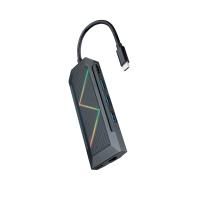 Nanocable 10.16.0801 laptop-dockingstation & portreplikator Kabelgebunden USB 3.2 Gen 1 (3.1 Gen 1) Type-C Schwarz