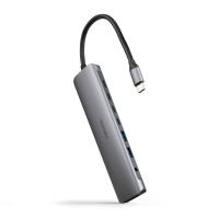 Nanocable 10.16.4608 laptop-dockingstation & portreplikator Kabelgebunden USB 3.2 Gen 1 (3.1 Gen 1) Type-C Grau