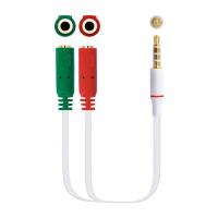 Nanocable 10.24.1201 Audio-Kabel 0,2 m 3.5mm 2 x 3.5mm Weiß