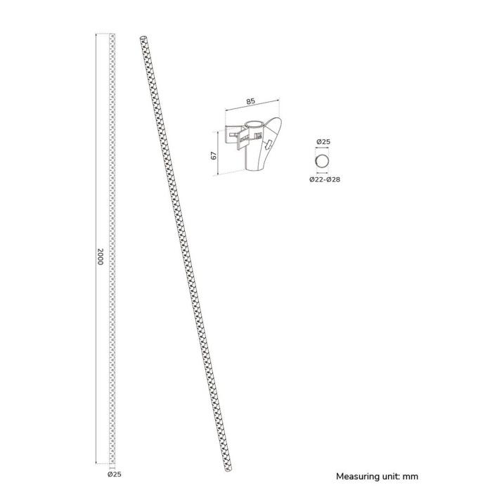 Neomounts ADS06-142BL Kabelspirale - für 1-5 Kabel - universal — Bild 9 von 18