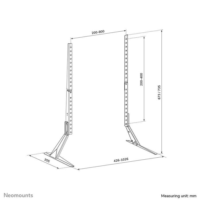 Neomounts DS45-430BL19 TV-Ständer 23-75'' — Bild 16 von 16