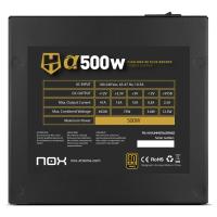 NOX Hummer Alpha Netzteil 500 W 24-pin ATX ATX Schwarz, bild 8 von 10 ansehen