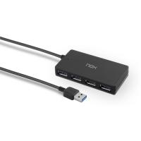 NOX Lite Hub One USB 3.2 Gen 1 (3.1 Gen 1) Type-A 10 Mbit/s Schwarz