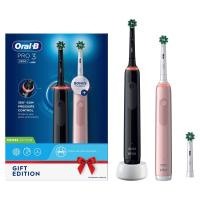 Oral-B Pro 3 3900N Gift Edition Erwachsener Rotierende-vibrierende Zahnbürste Schwarz, Pink