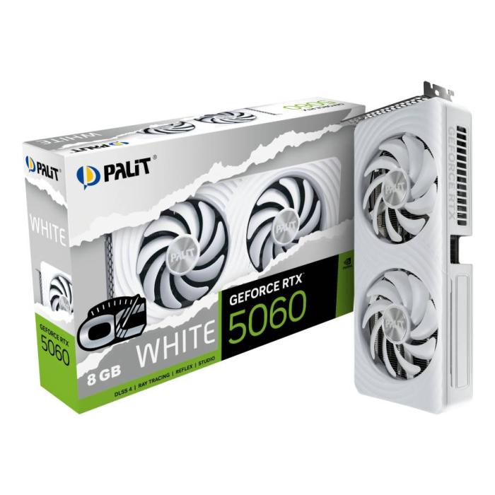 Palit GeForce RTX 5060 White OC NVIDIA 8 GB GDDR7 — Bild 22 von 22