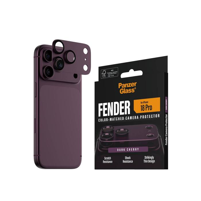 PanzerGlass ® Fender Kameraschutz Dark Cherry iPhone 18 Pro — Bild 12 von 12