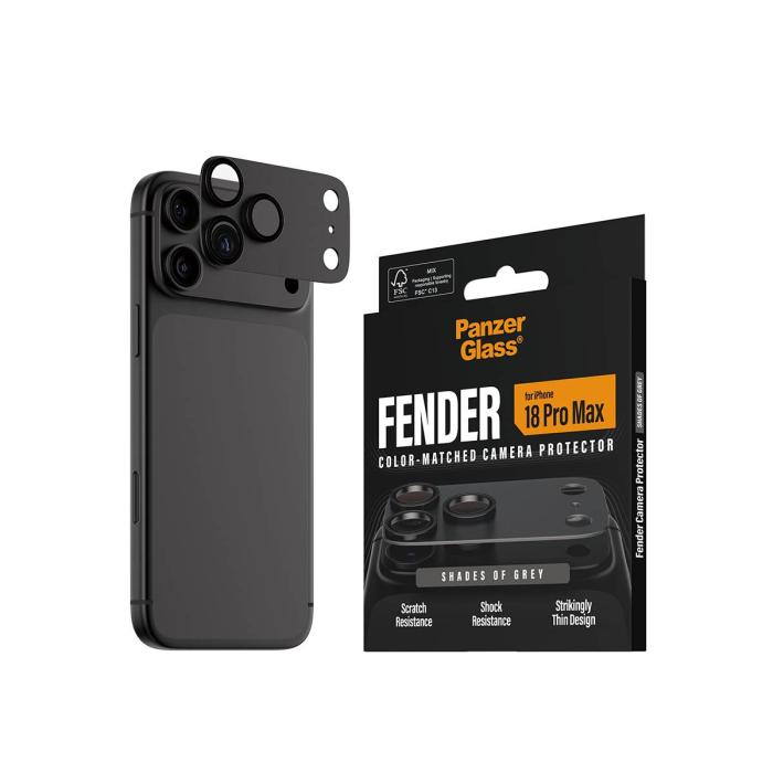 PanzerGlass ® Fender Kameraschutz Shades of Grey iPhone 18 Pro Max — Bild 12 von 12